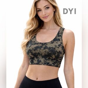 DYI Define Your Inspiration Elevate Bra Bionic Black and Army Green  XSmall